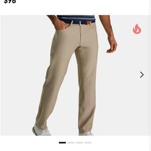 Footjoy performance golf pants  khaki